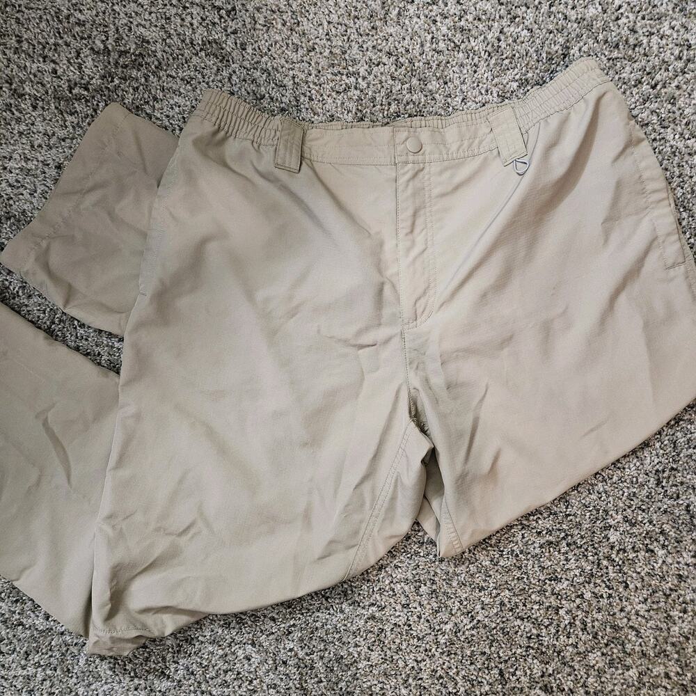 Field & Stream Mens Pants Size XL 36x31 Khaki Beige Lightweight Hiking Fishing